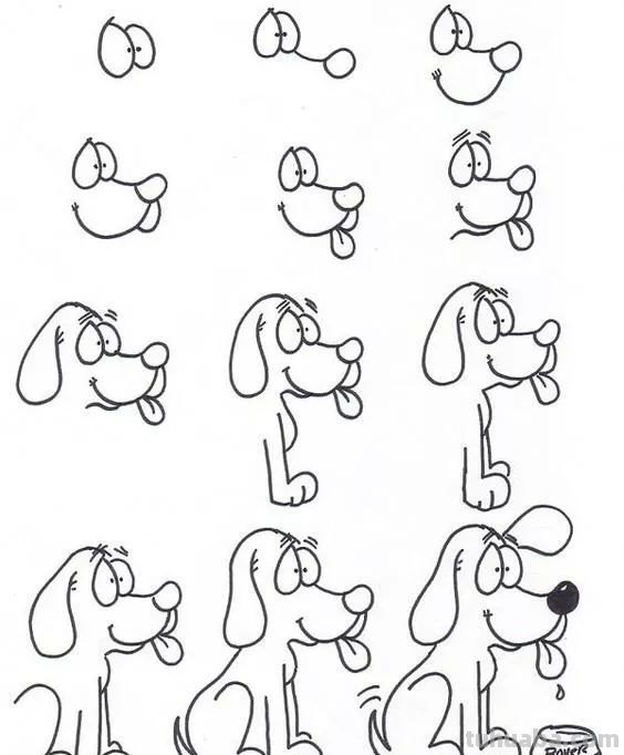 每天学一幅简笔画-各种卡通形象系列简笔画教程