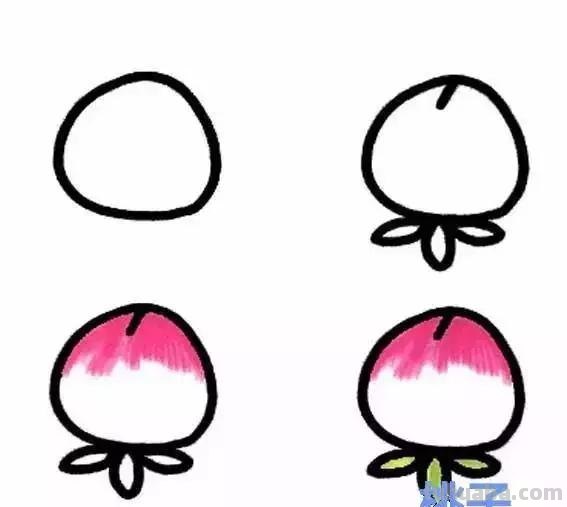 这些水果简笔画简单易学，特别适合幼儿园和小学的孩子，收藏