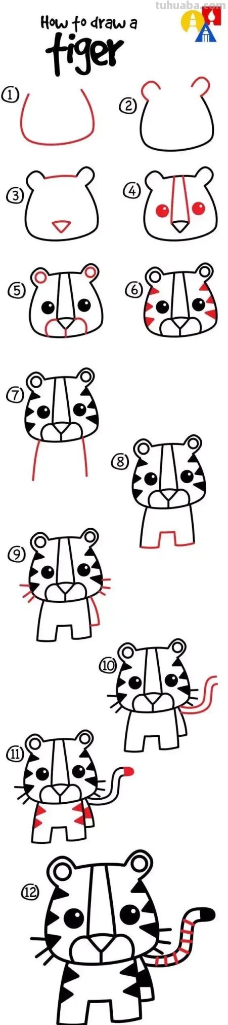 20多种动物与昆虫的简笔画画法，超详细！