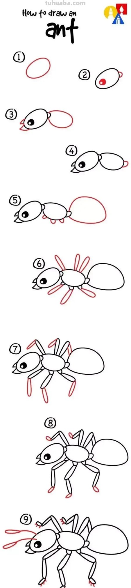 20多种动物与昆虫的简笔画画法，超详细！