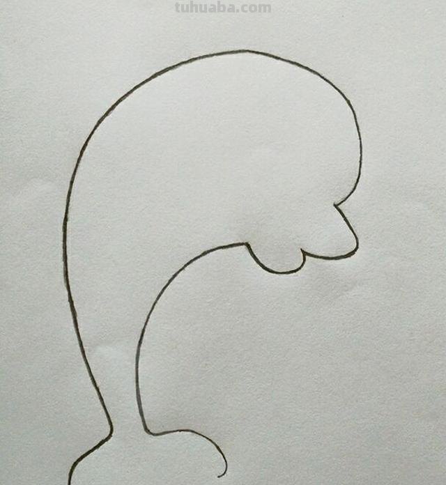 简笔画 教你画人类好朋友海豚