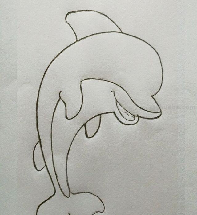 简笔画 教你画人类好朋友海豚