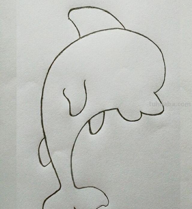 简笔画 教你画人类好朋友海豚