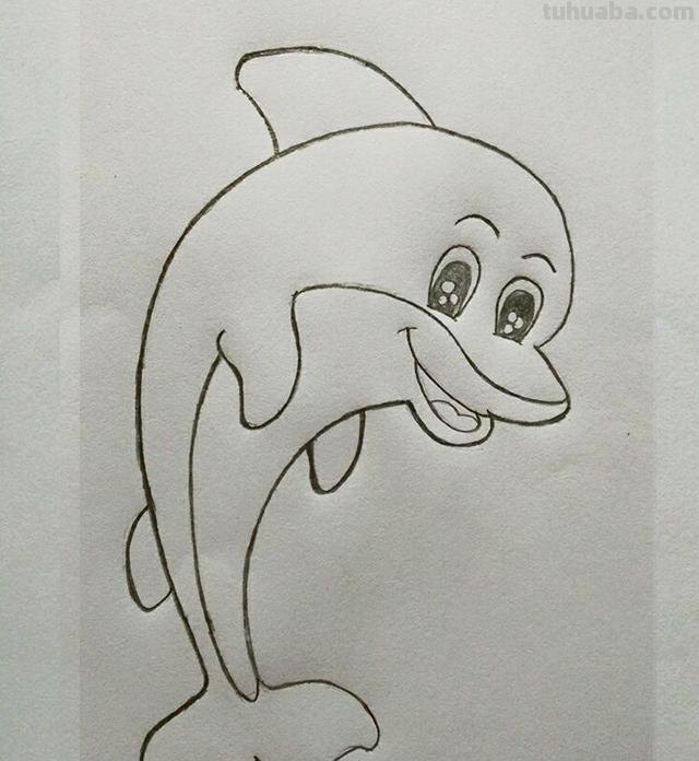 简笔画 教你画人类好朋友海豚