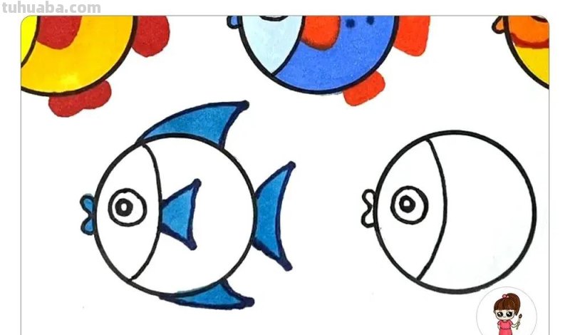 简单漂亮的小鱼简笔画，你能画出更多可爱的小鱼呢？