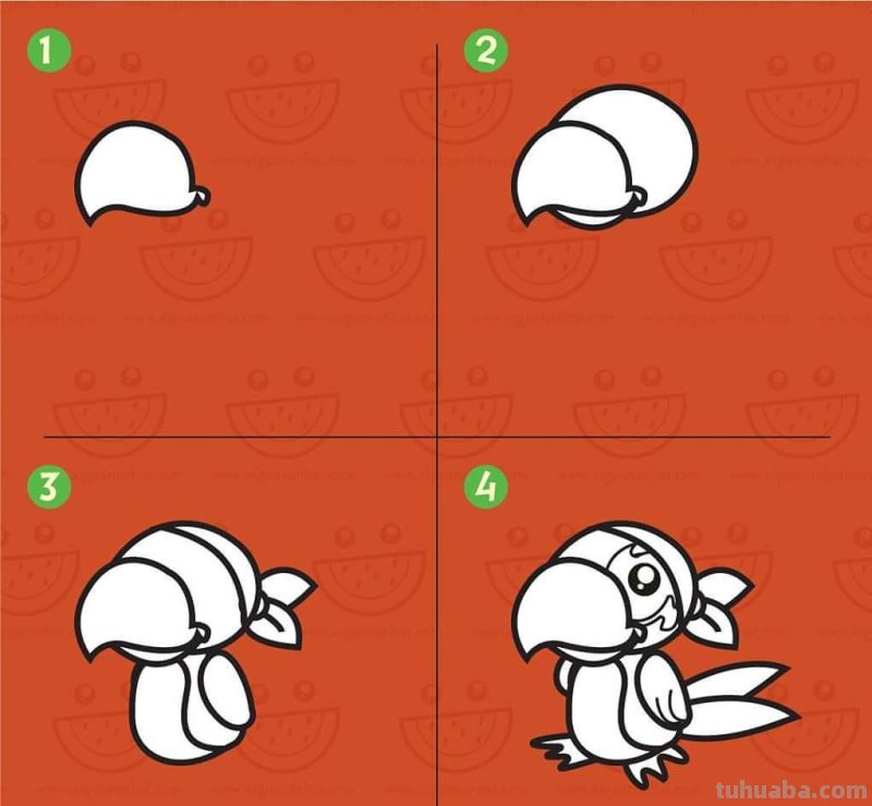 超详细！鸟类简笔画步骤图，你学会了吗？收藏了教孩子！