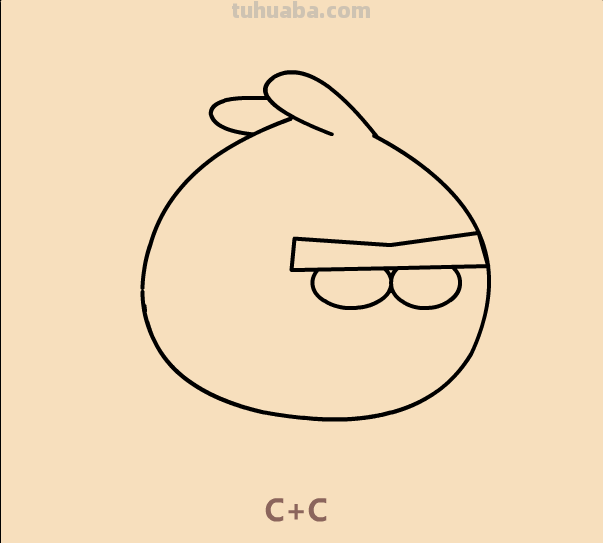 如何用懒方法画愤怒的小鸟