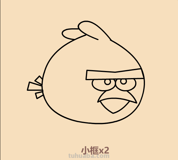 如何用懒方法画愤怒的小鸟