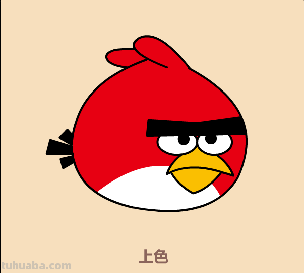 如何用懒方法画愤怒的小鸟