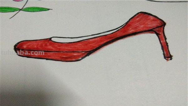 高跟鞋怎么画简笔画（高跟鞋怎么画简笔画图片）