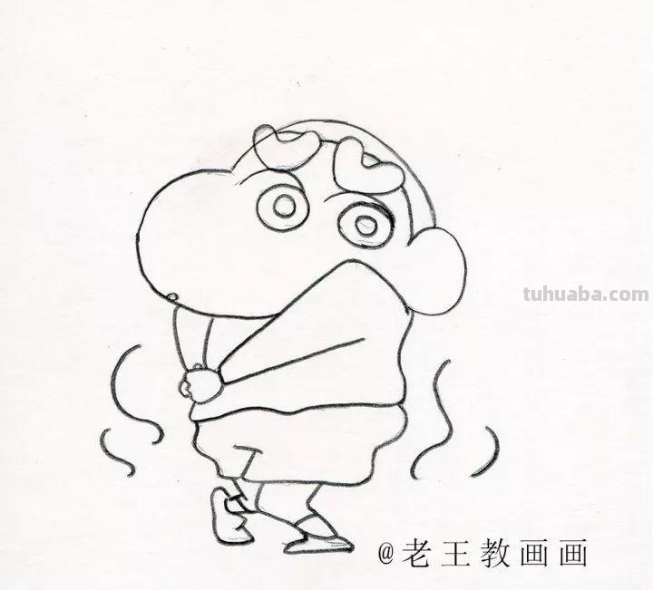 零基础也可以画好简笔画，教你画蜡笔小新