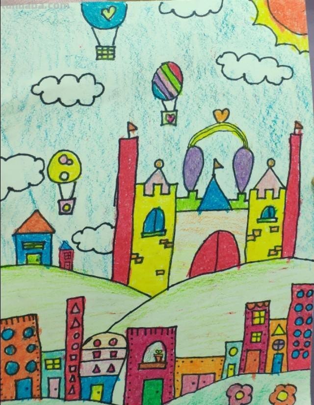 我的家园主题创意儿童画作品！都有属于自己的家园