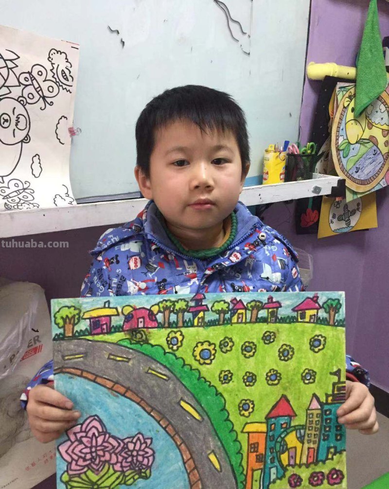 我的家园主题创意儿童画作品！都有属于自己的家园