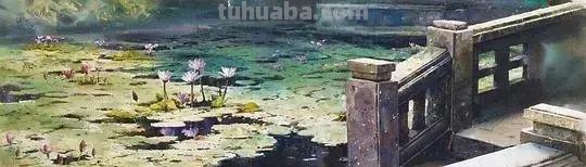斑驳光影 - 台湾著名水彩画家谢明锠作品专辑