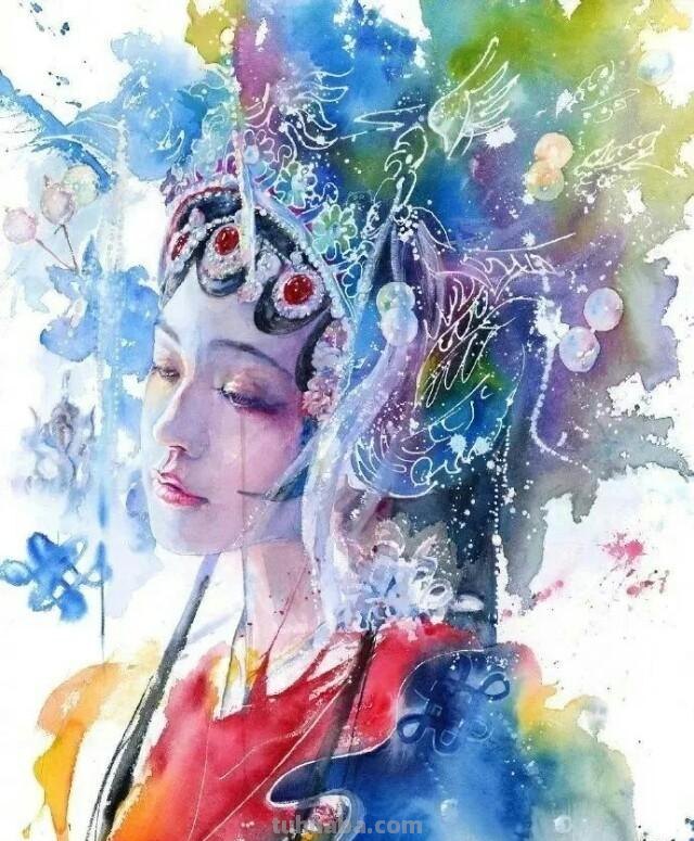 色彩绚丽的水彩肖像画 - 插画师林闻琪人物绘画集