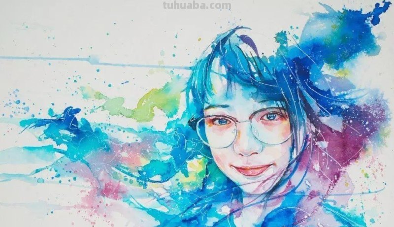 色彩绚丽的水彩肖像画 - 插画师林闻琪人物绘画集