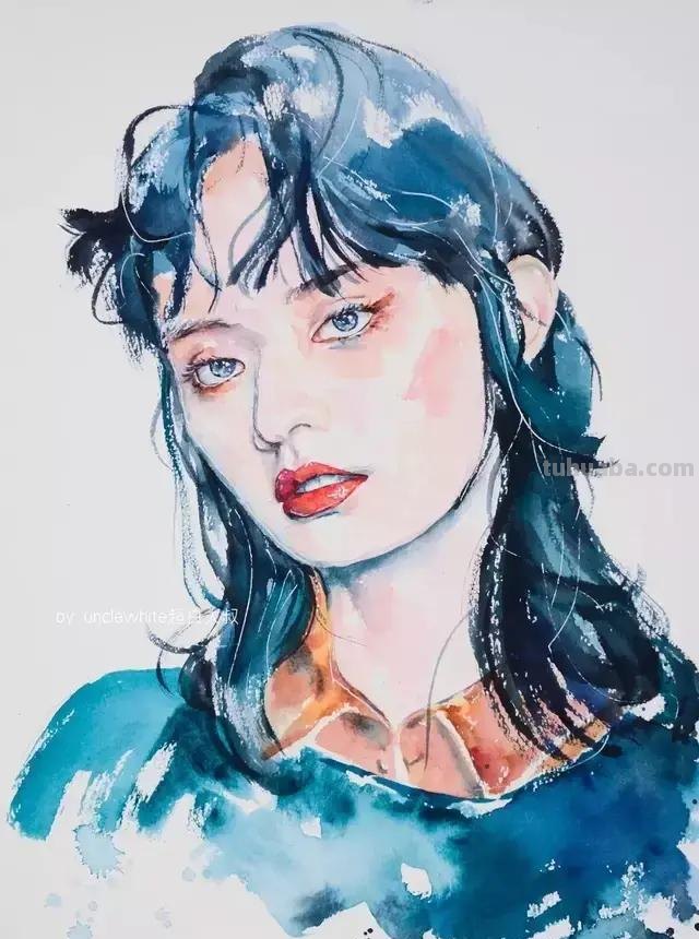 色彩绚丽的水彩肖像画 - 插画师林闻琪人物绘画集