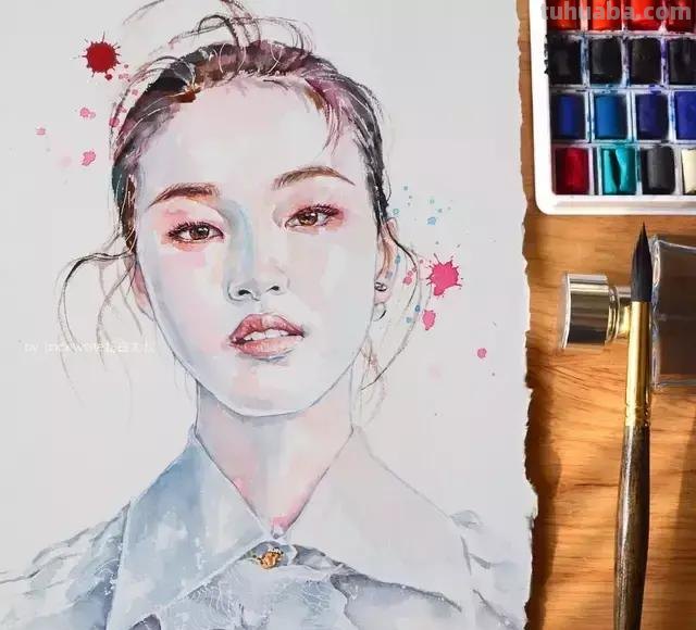 色彩绚丽的水彩肖像画 - 插画师林闻琪人物绘画集