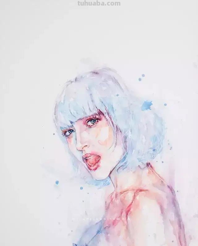 色彩绚丽的水彩肖像画 - 插画师林闻琪人物绘画集
