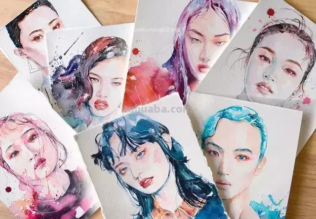 色彩绚丽的水彩肖像画 - 插画师林闻琪人物绘画集