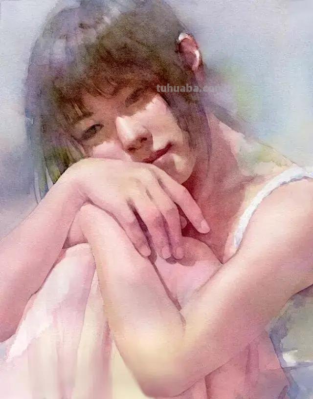 日系风格手绘人物水彩画选集