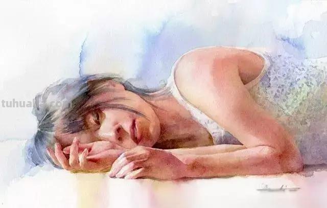 日系风格手绘人物水彩画选集