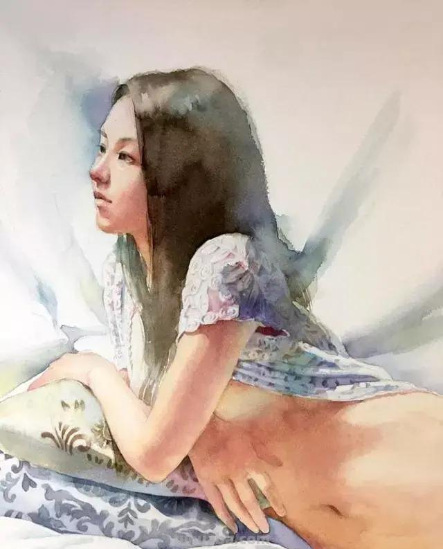 日系风格手绘人物水彩画选集