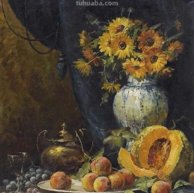 Frans Mortelmans静物花卉作品赏析