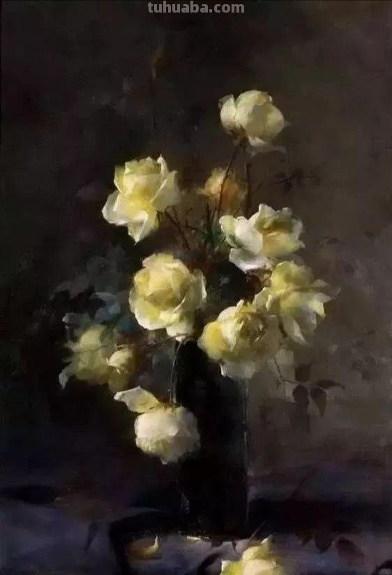 Frans Mortelmans静物花卉作品赏析
