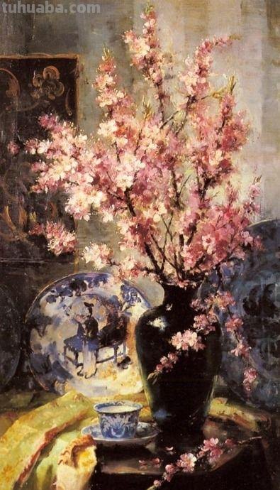 Frans Mortelmans静物花卉作品赏析