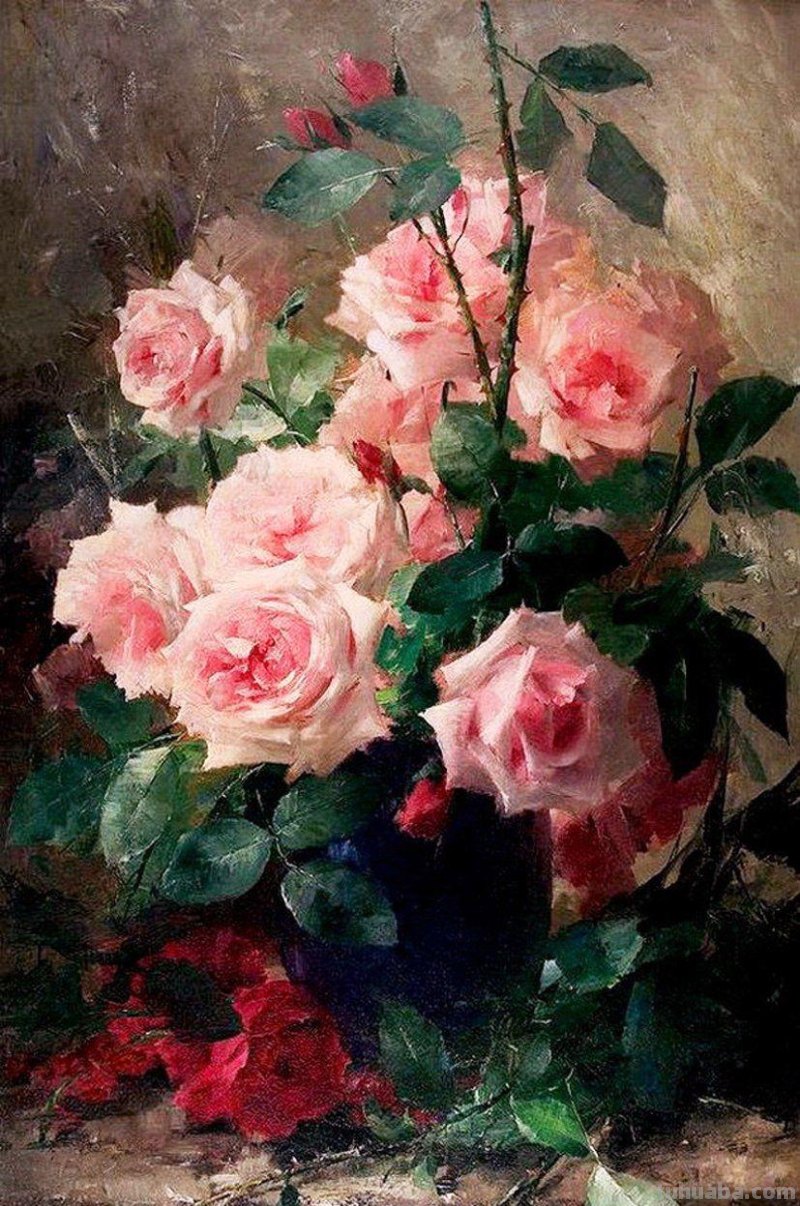 Frans Mortelmans静物花卉作品赏析