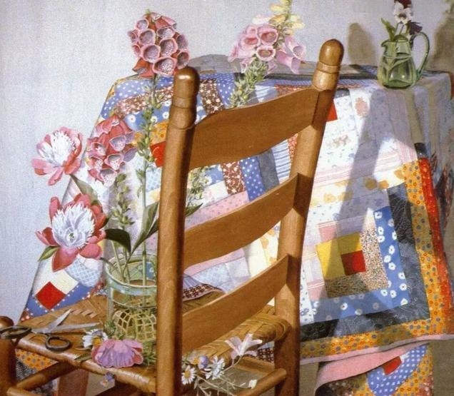 美国艺术家桑德 弗兰顿的静物花卉作品