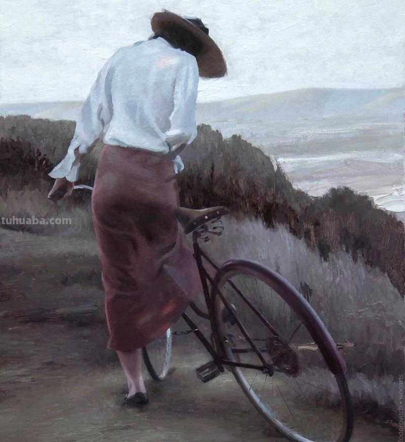 自然主义之形体油画，艺术家约瑟夫的作品，脱俗的美