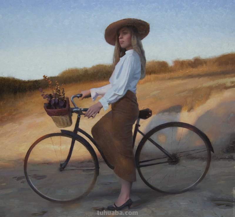 自然主义之形体油画，艺术家约瑟夫的作品，脱俗的美