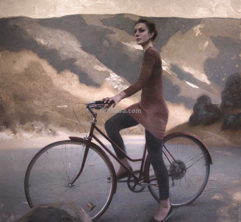 自然主义之形体油画，艺术家约瑟夫的作品，脱俗的美