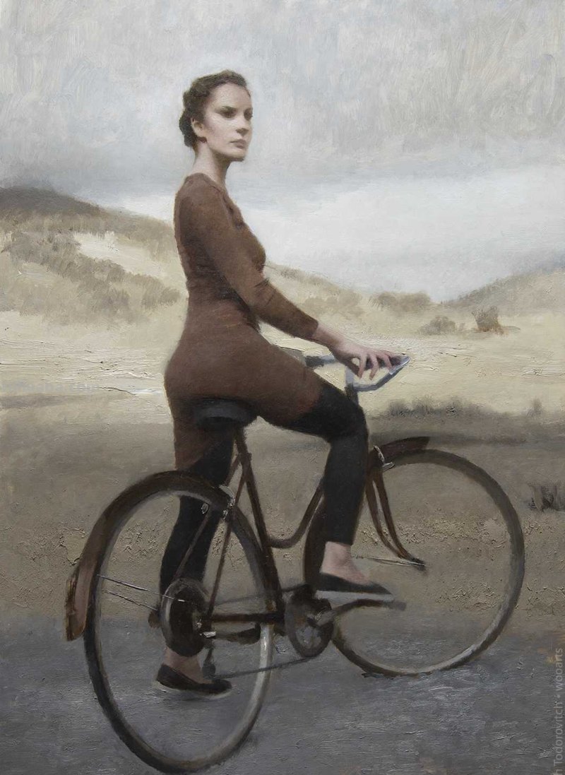 自然主义之形体油画，艺术家约瑟夫的作品，脱俗的美