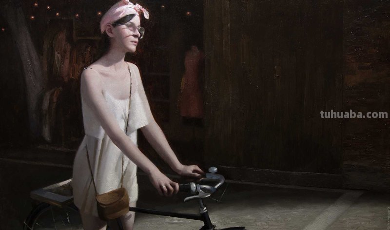 自然主义之形体油画，艺术家约瑟夫的作品，脱俗的美