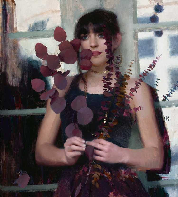 自然主义之形体油画，艺术家约瑟夫的作品，脱俗的美