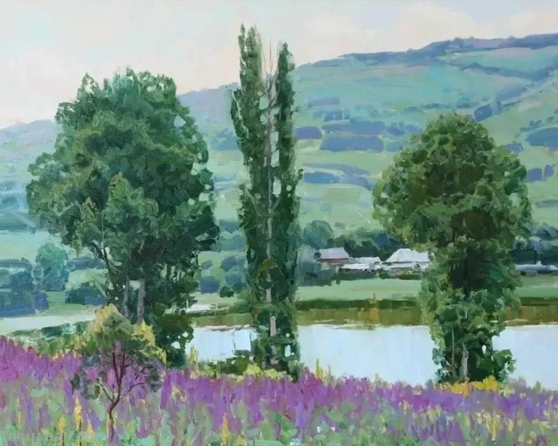 美丽的山野-俄罗斯画家亚历山大·巴比奇风景油画写生作品欣赏