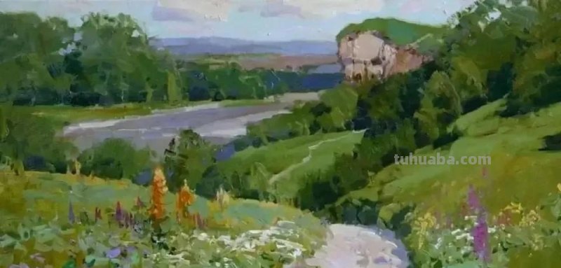 美丽的山野-俄罗斯画家亚历山大·巴比奇风景油画写生作品欣赏