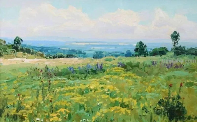 美丽的山野-俄罗斯画家亚历山大·巴比奇风景油画写生作品欣赏
