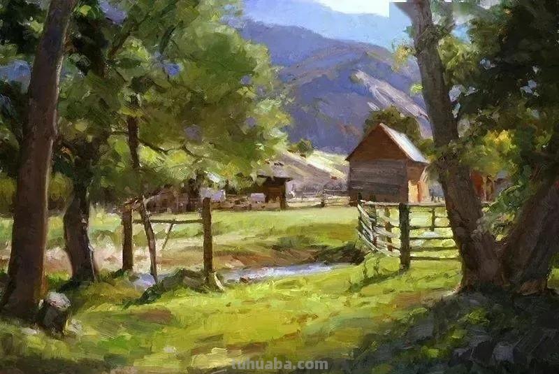 美丽的山野-俄罗斯画家亚历山大·巴比奇风景油画写生作品欣赏