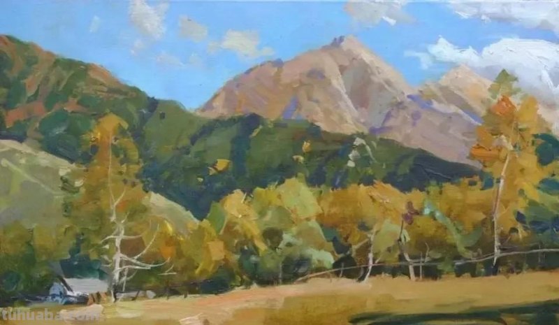 美丽的山野-俄罗斯画家亚历山大·巴比奇风景油画写生作品欣赏
