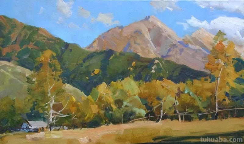 美丽的山野-俄罗斯画家亚历山大·巴比奇风景油画写生作品欣赏