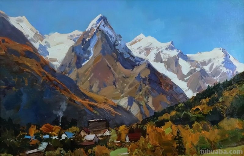 美丽的山野-俄罗斯画家亚历山大·巴比奇风景油画写生作品欣赏