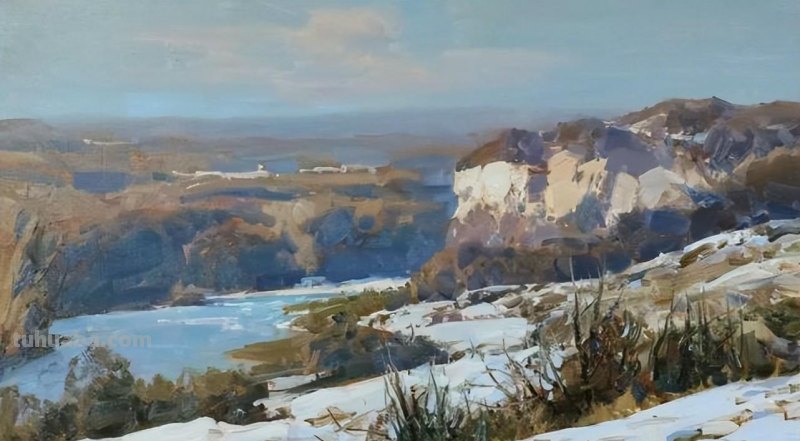 美丽的山野-俄罗斯画家亚历山大·巴比奇风景油画写生作品欣赏