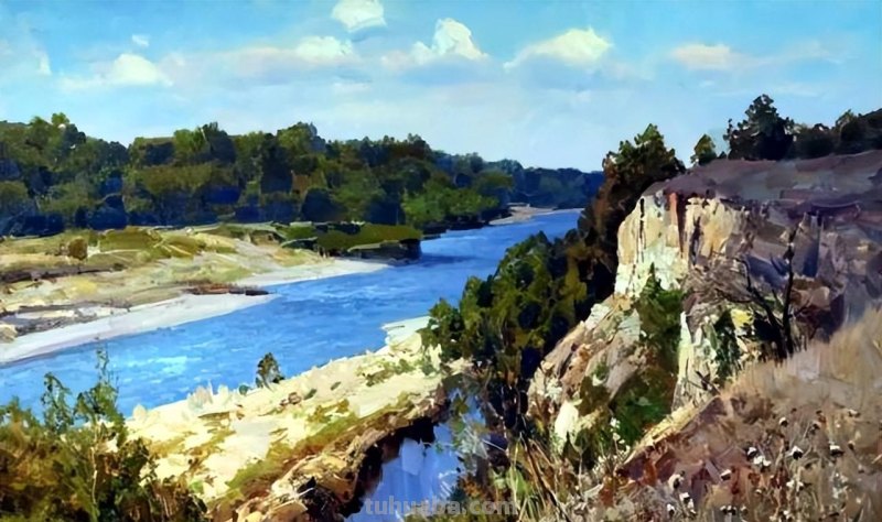 美丽的山野-俄罗斯画家亚历山大·巴比奇风景油画写生作品欣赏