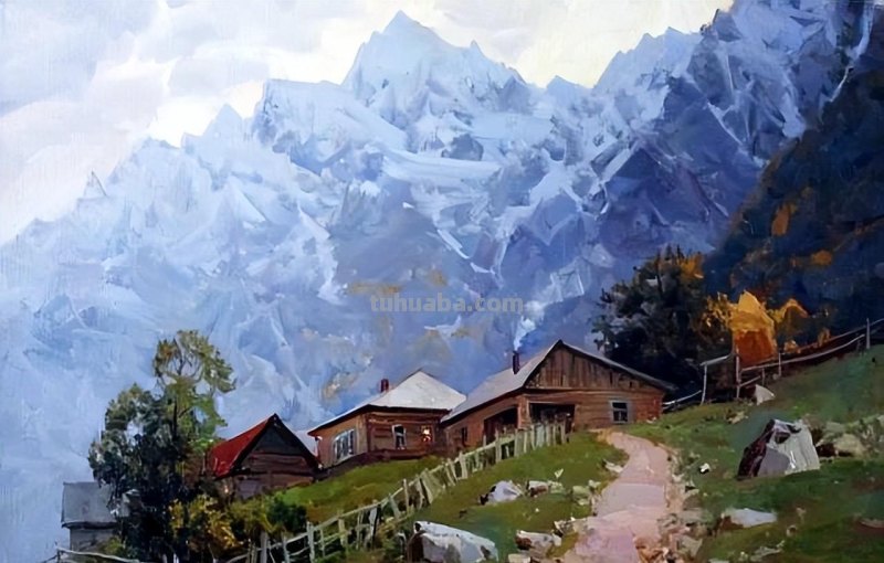 美丽的山野-俄罗斯画家亚历山大·巴比奇风景油画写生作品欣赏