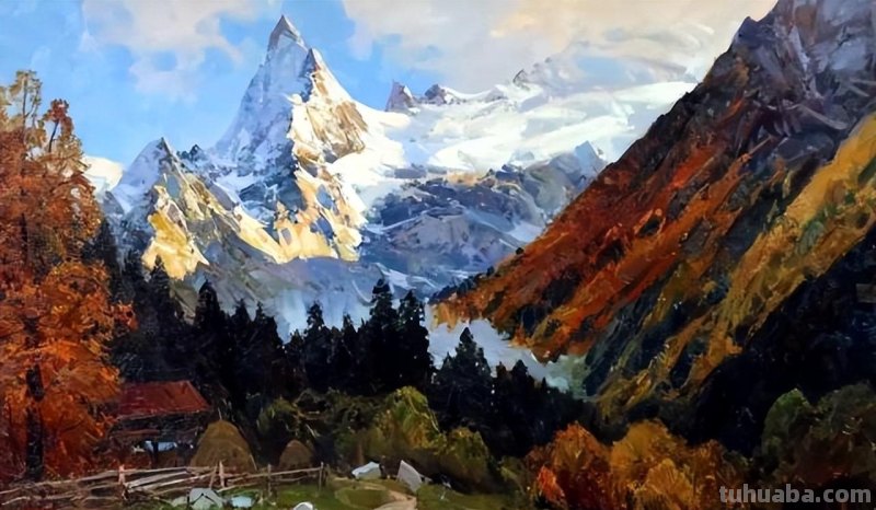 美丽的山野-俄罗斯画家亚历山大·巴比奇风景油画写生作品欣赏