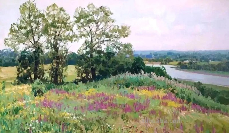 美丽的山野-俄罗斯画家亚历山大·巴比奇风景油画写生作品欣赏